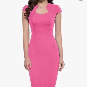 NWOT - Large GRACE KARIN Vintage Cocktail Dress Cap Sleeve Pencil Dress